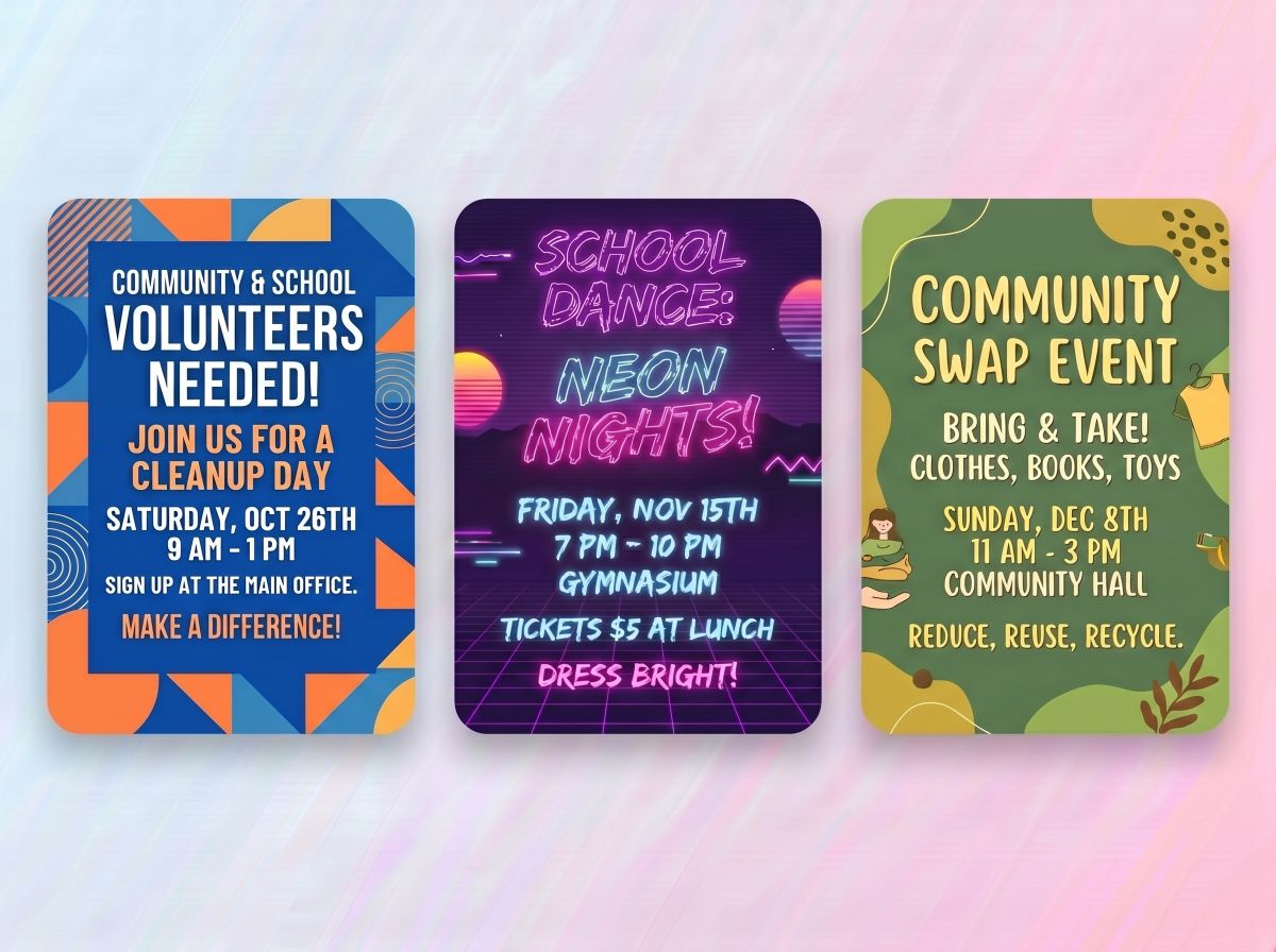 Generate School and Community Flyers in Minutes