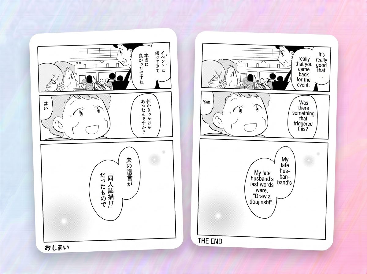 Translate Doujinshi and Indie Fan Comics Instantly