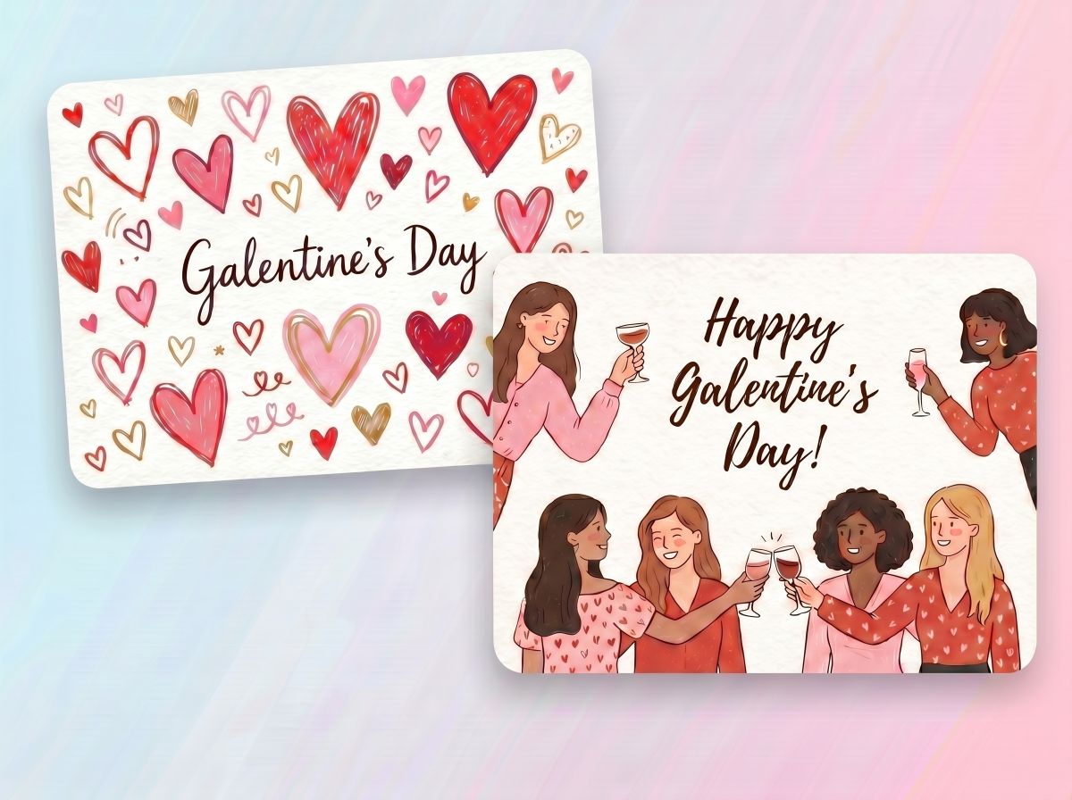Send Galentines and Friend-Group Cards Easily