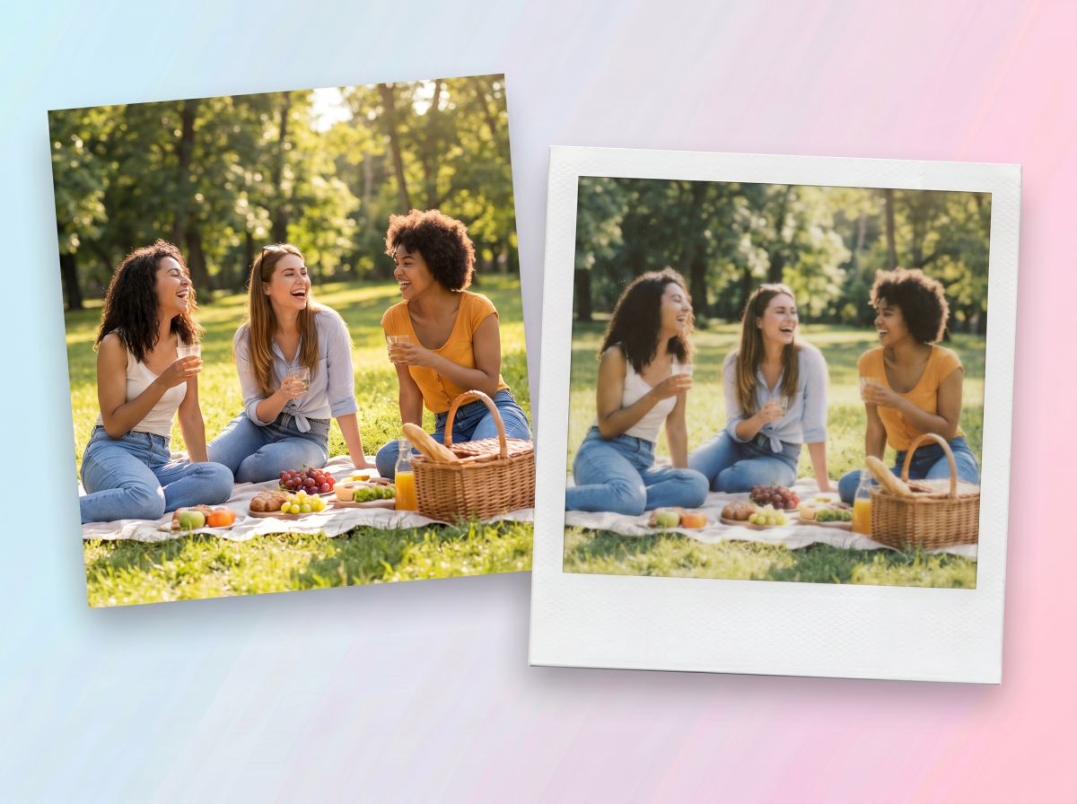Create Aesthetic Couple and Friend Polaroids