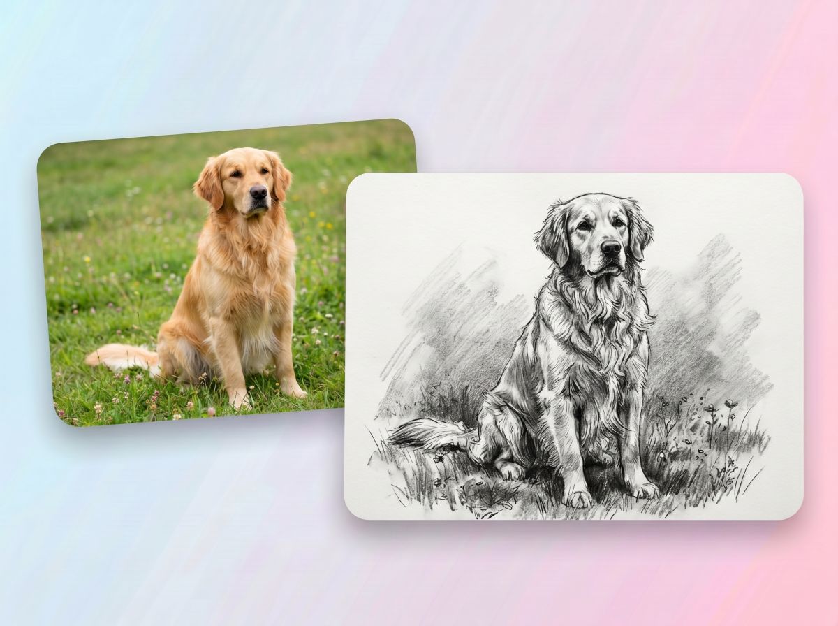 Converta Fotos de Animais de Estimação em Belos Desenhos