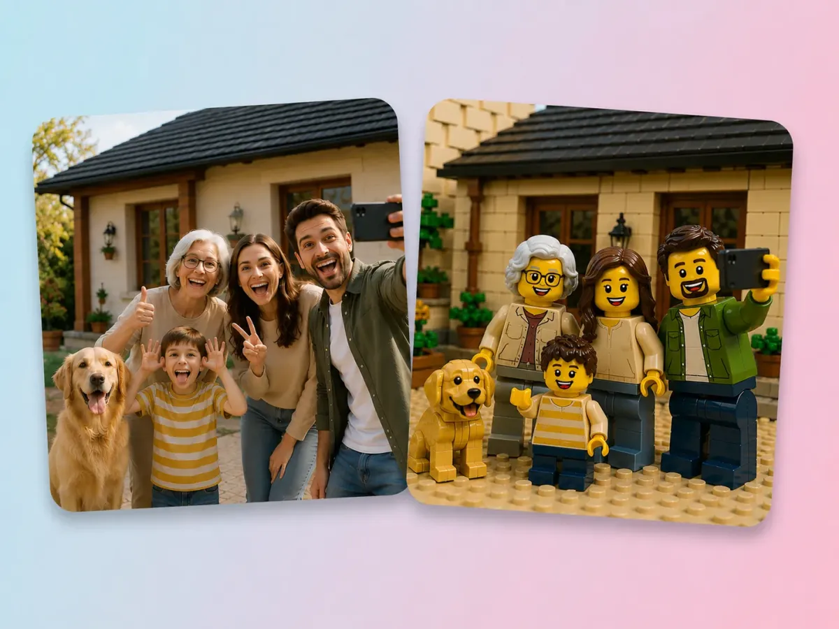 Mosaicos de Lego para Pared de Familia y Grupos