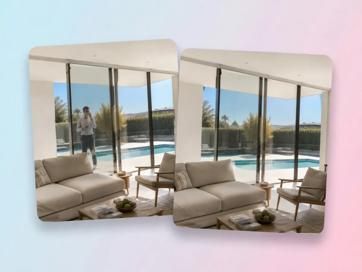 Remove People from Real Estate and Property Photos