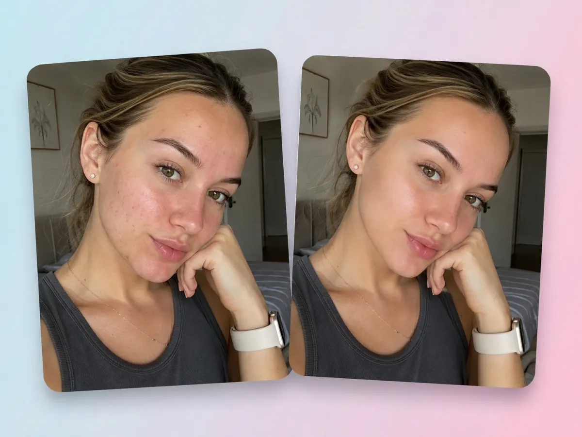 Smooth Skin and Remove Blemishes for Social Media