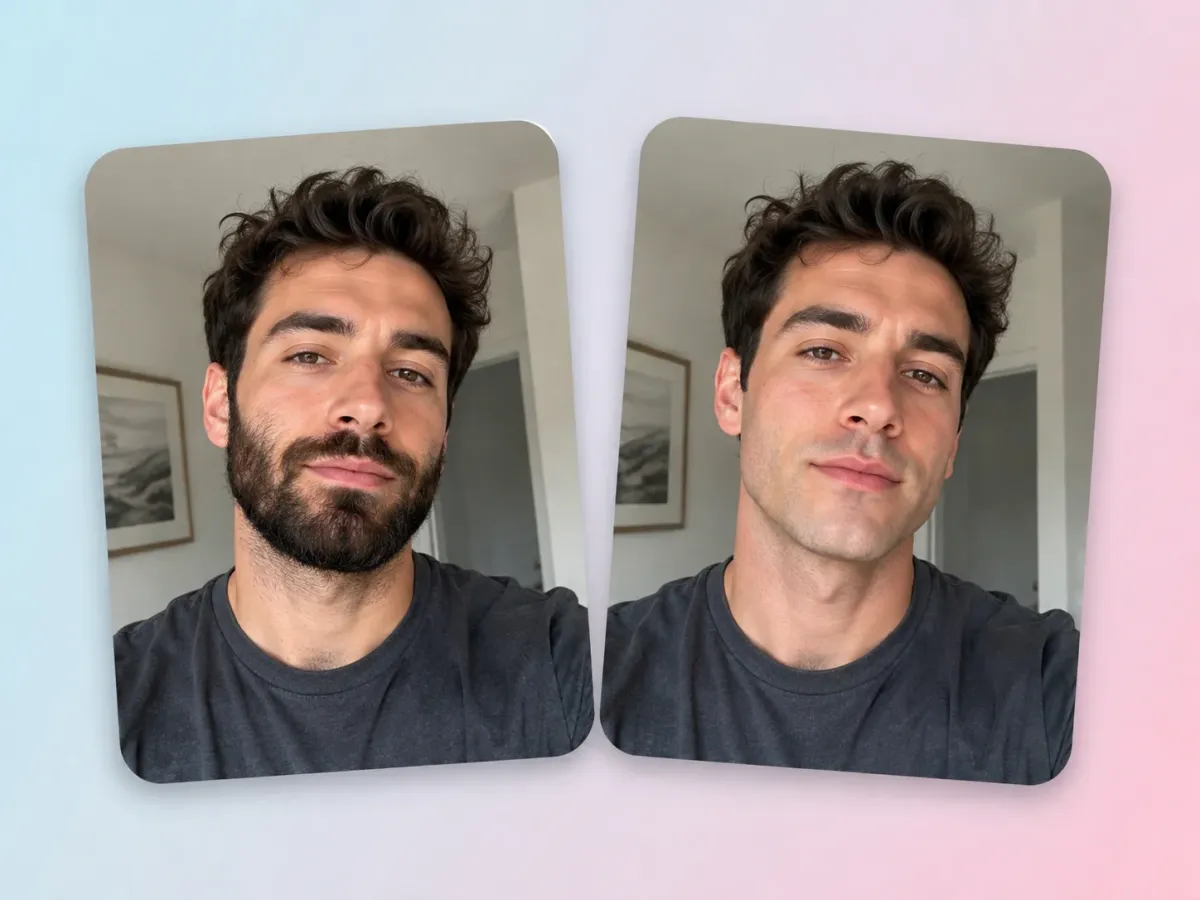 See Your Clean-Shaven Look Before You Shave