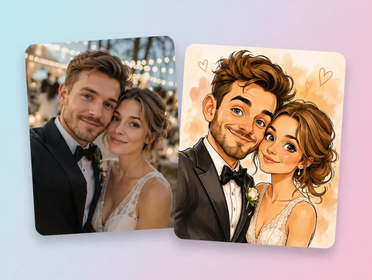Make Custom Caricature Gifts for Weddings and Events