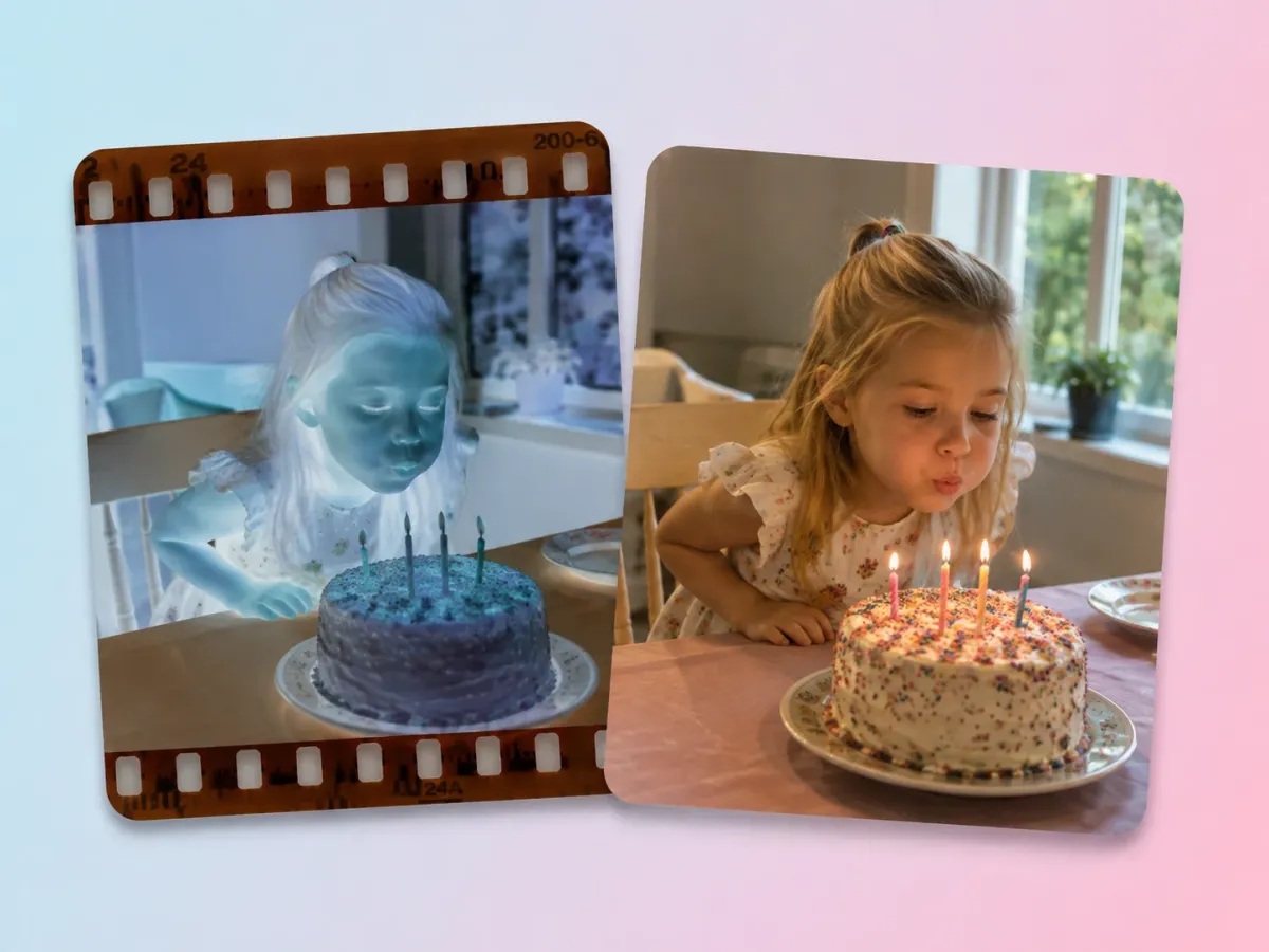 Restore Scanned Film Negatives to Full-Color Images