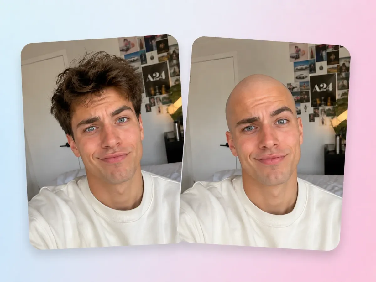 Create Viral Before-and-After Bald Transformation Content