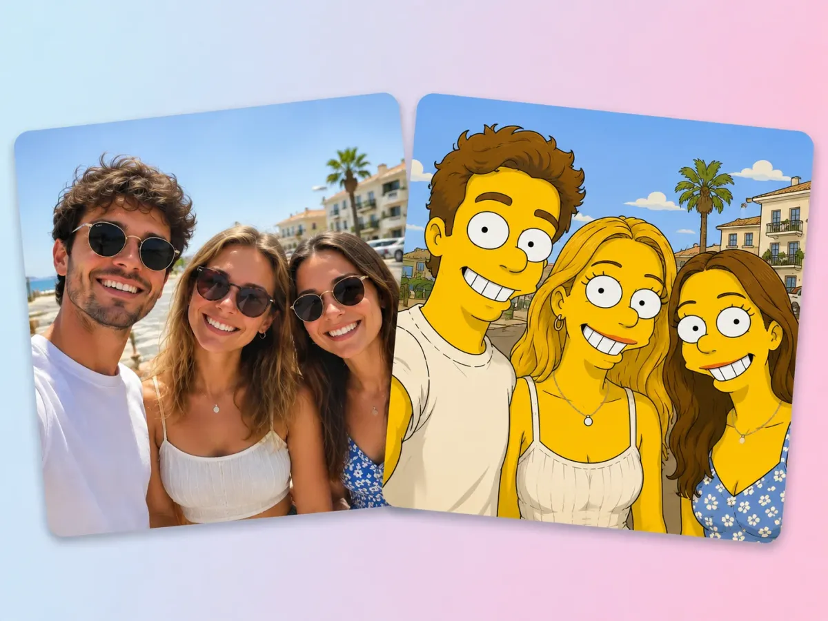 Foto in Simpsons für Veranstaltungen und Gruppen Spaß verwandeln