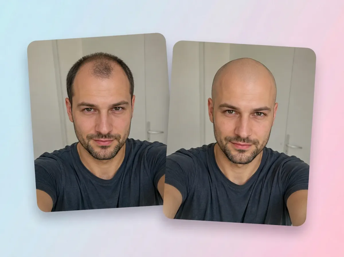 See Your Bald Look Before You Shave Your Head