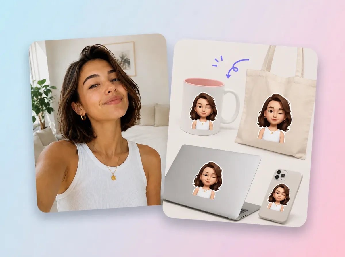 Stickers and Merch from Photos of People and Pets