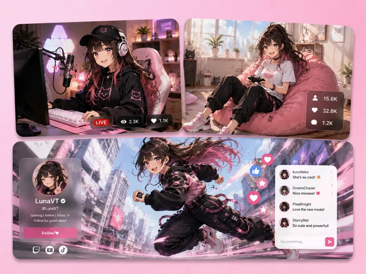 Créez des modèles VTuber en pleine longueur pour le streaming basé sur des personnages