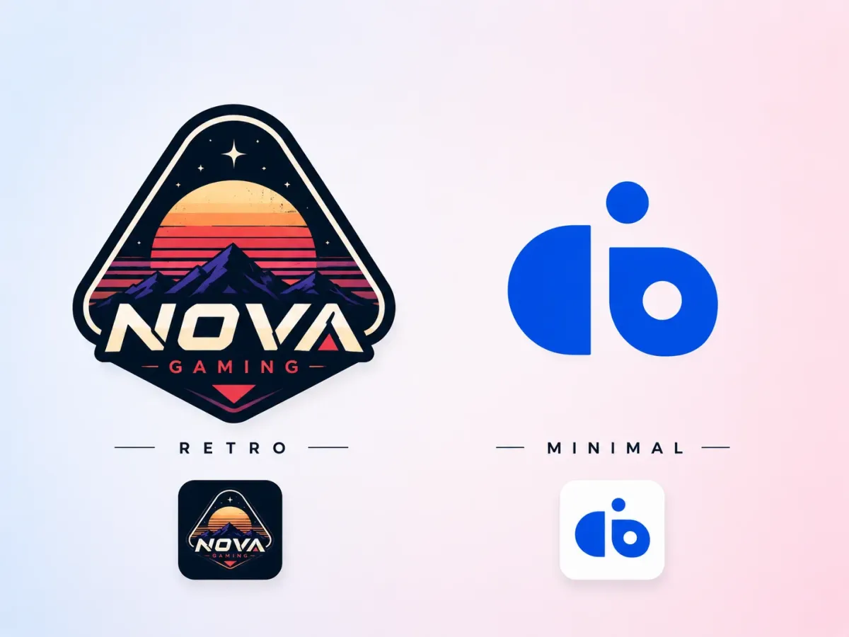 Erstellen Sie Retro- und Minimalistische Gaming-Logo-Designs