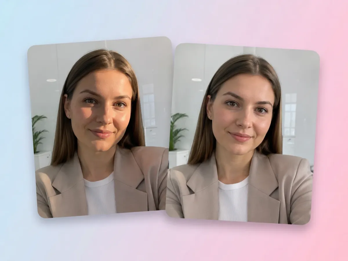 Remove Face Shadows from Professional Headshots and LinkedIn Photos