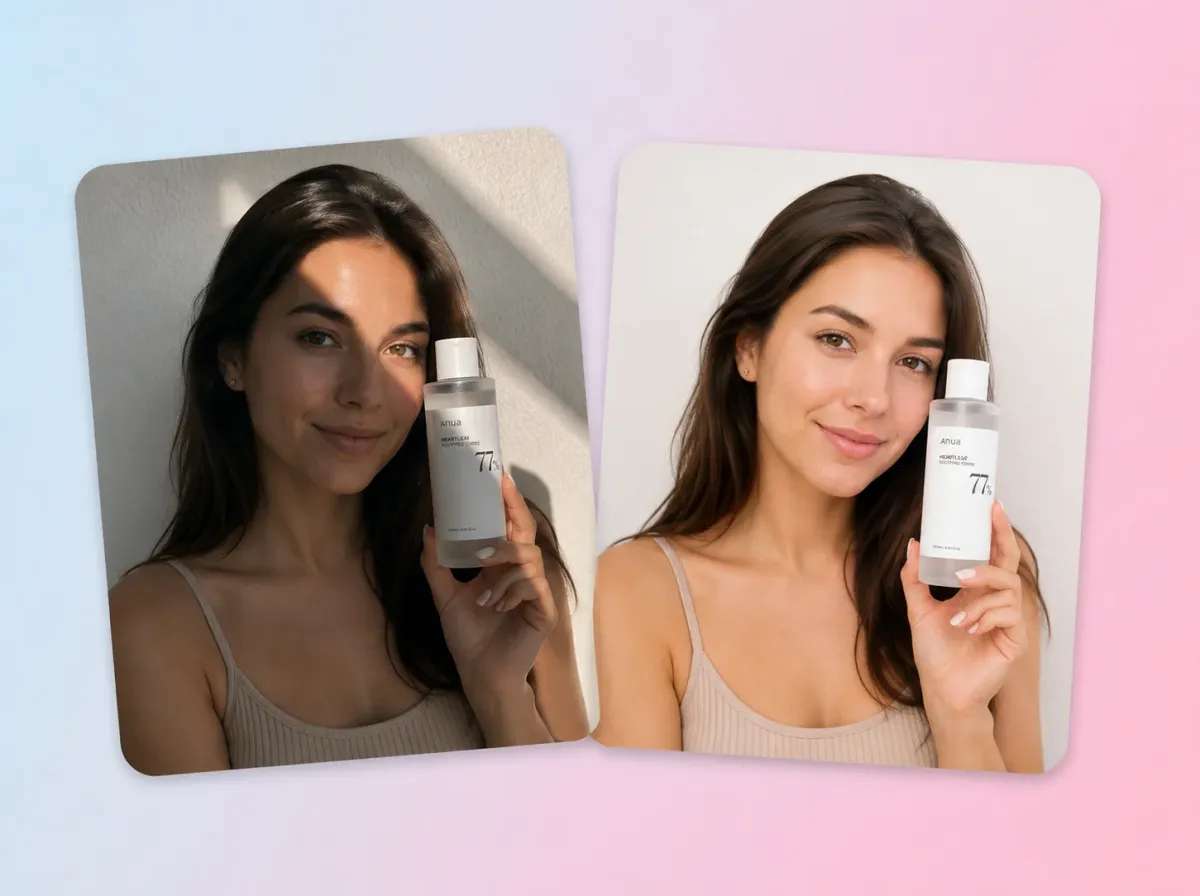 Restore Shadow-Heavy Photos for Product and Model Listings