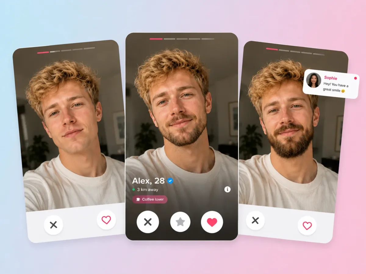 Créez des photos de profil pour les applications de rencontre instantanément