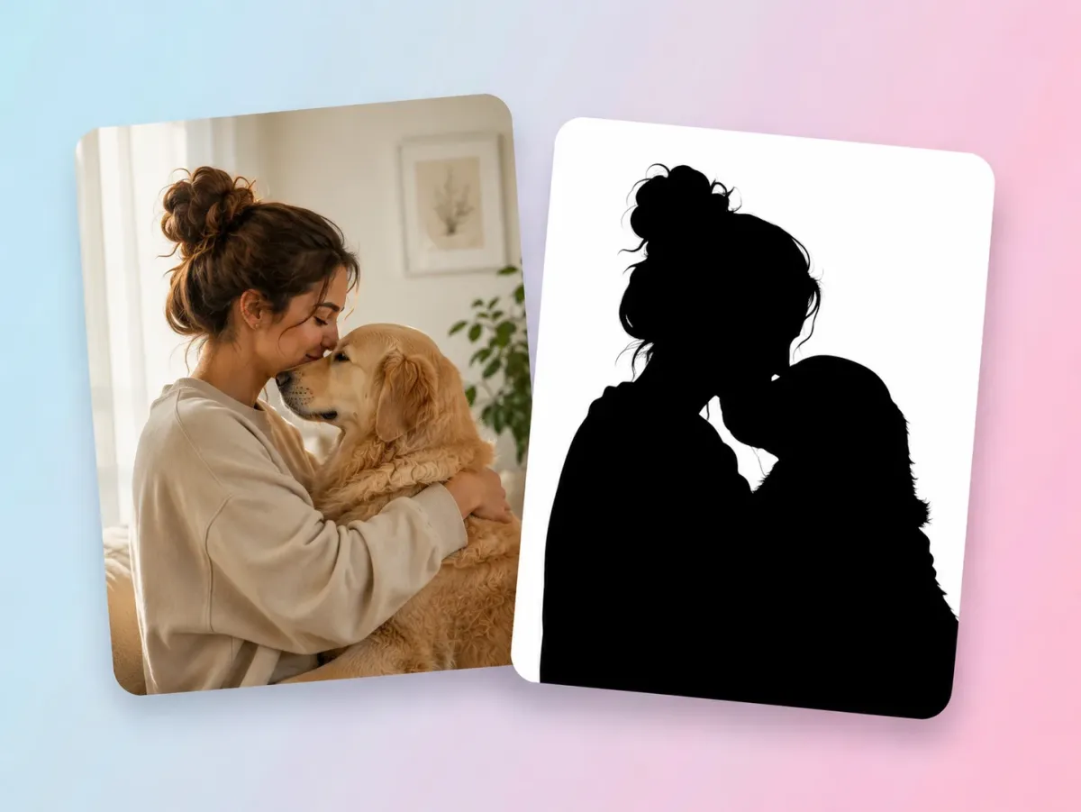 Create Silhouette Keepsakes from Photos