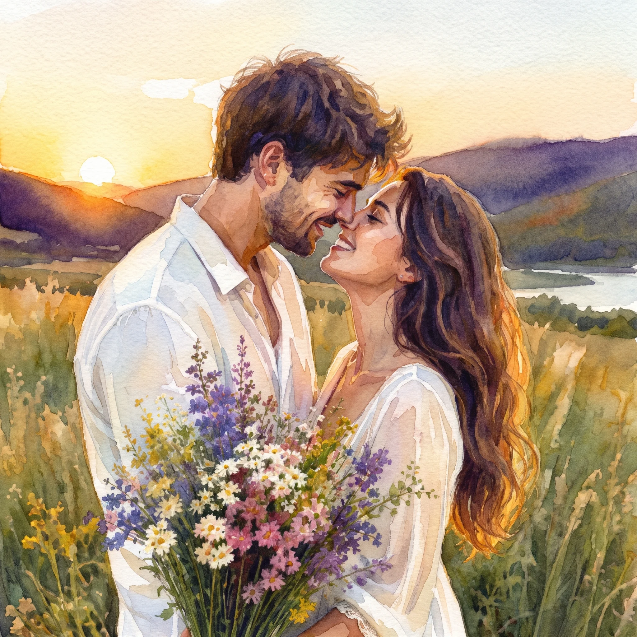 Foto in Aquarell